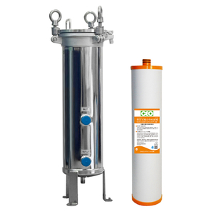 Bộ lọc nước 20 inch Chất béo lớn ống đơn ống cao áp [thứ tự o-thứ tự] tổng thể SUS